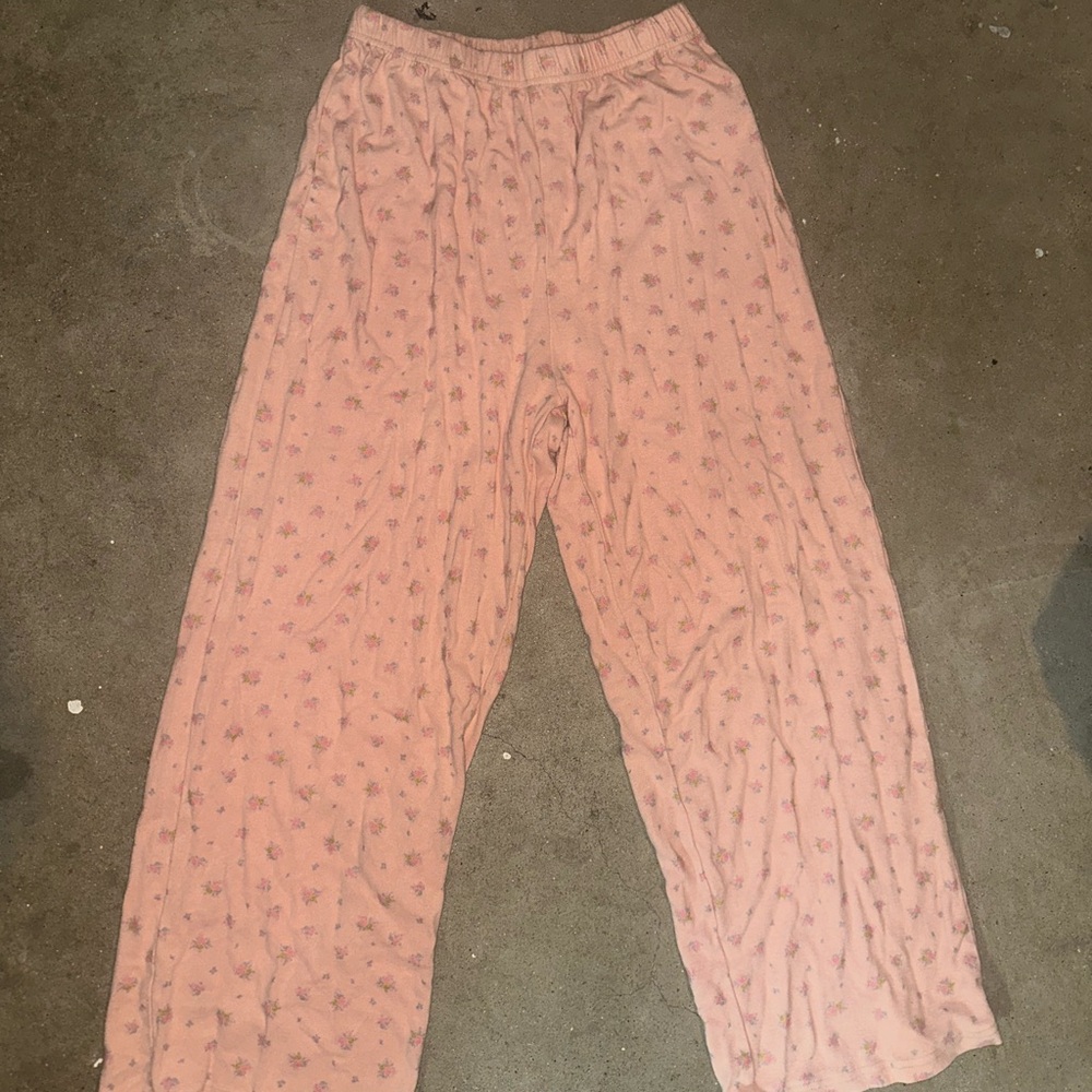 Pink Star Patterned Lounge Pants